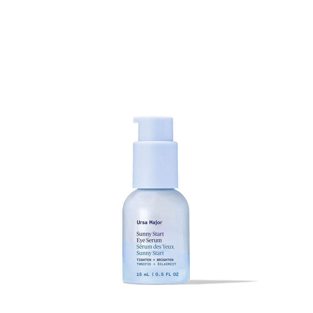 Ursa Major Sunny Start Eye Serum bottle on a white background