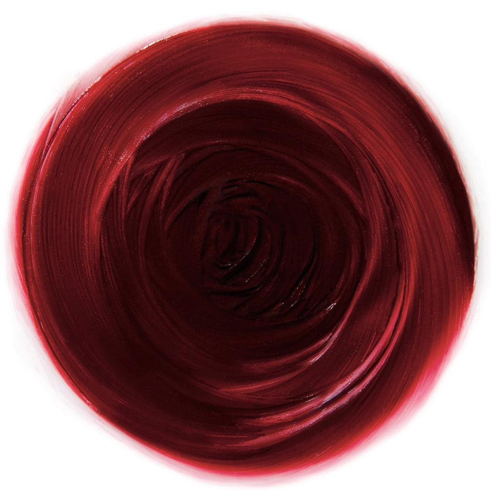 Rituel de Fille Enchanted Lip Sheer in Swarm, rich deep red semi-matte shade in tube.