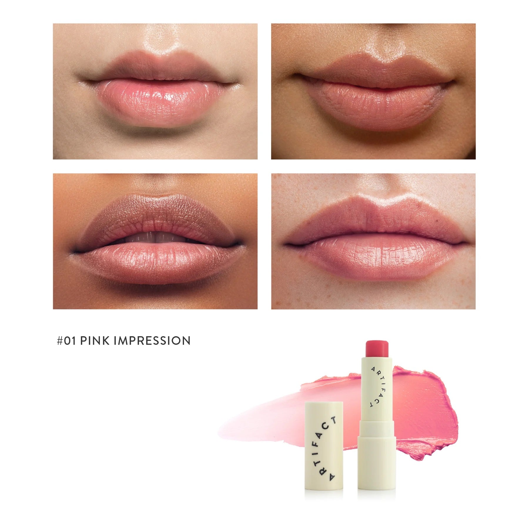 ARTIFACT Soft Sail Blurring Tinted Lip Balm #01 pink impression