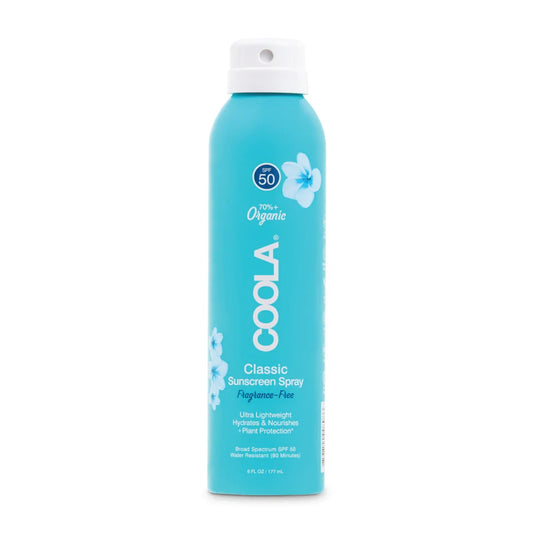 COOLA Classic Body Organic Sunscreen Spray SPF 50 Fragrance Free