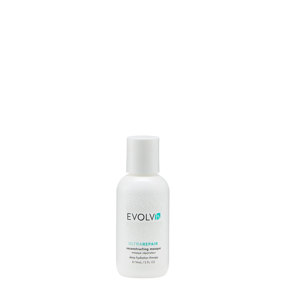 EVOLVH UltraRepair Reconstructing Masque in 250ml jar for deep conditioning and nourishing dry or color-treated hair. Full size