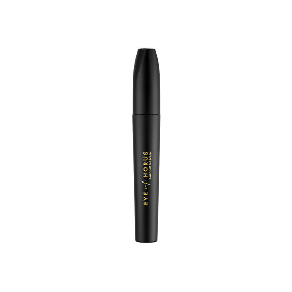 Eye of Horus Lash Lift Mascara Black; vegan, 98% organic, volumising and lengthening formula with plant collagen, marine algae, and innovative high-tech wand.