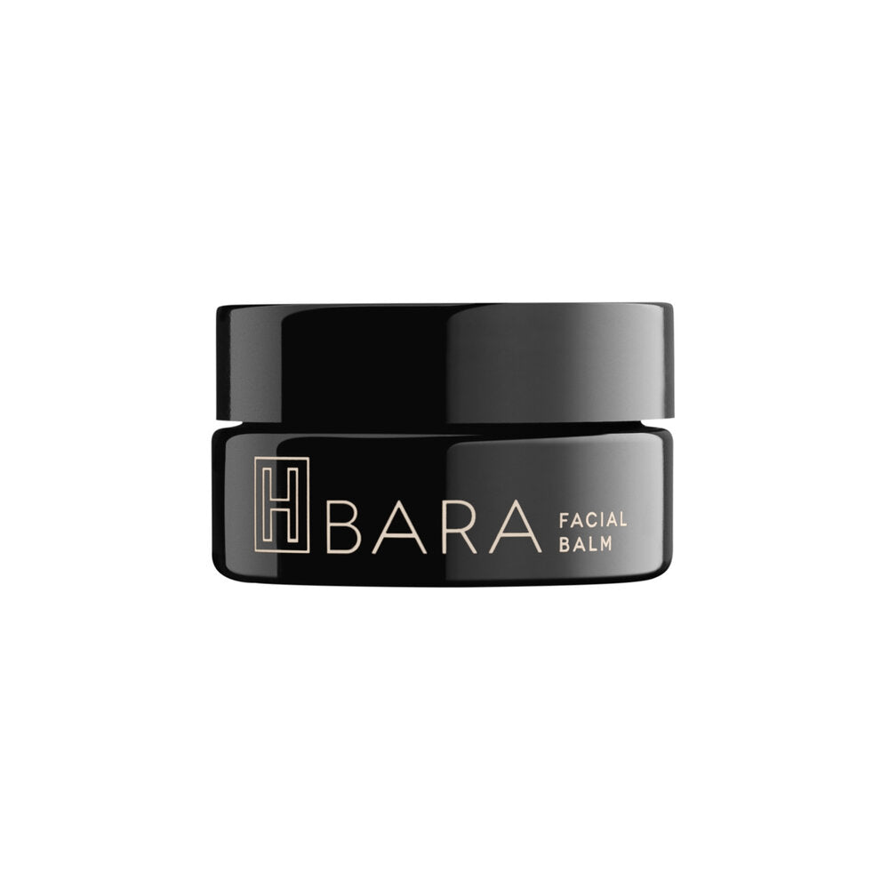 BARA BALM in a jar, offering luxurious hydration for dry skin with a blend of organic oils and soothing botanicals.