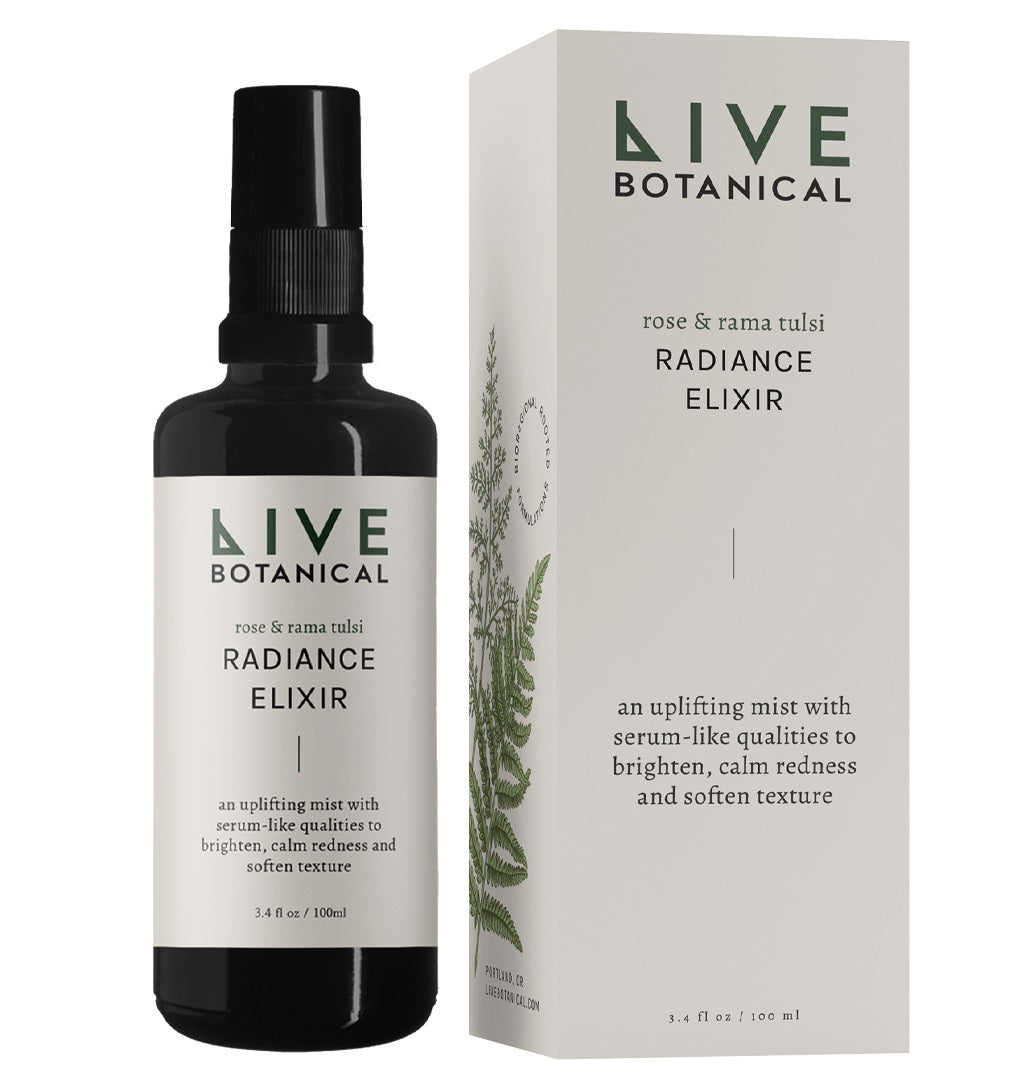 LIVE BOTANICAL Rose & Rama Tulsi Radiance Elixir