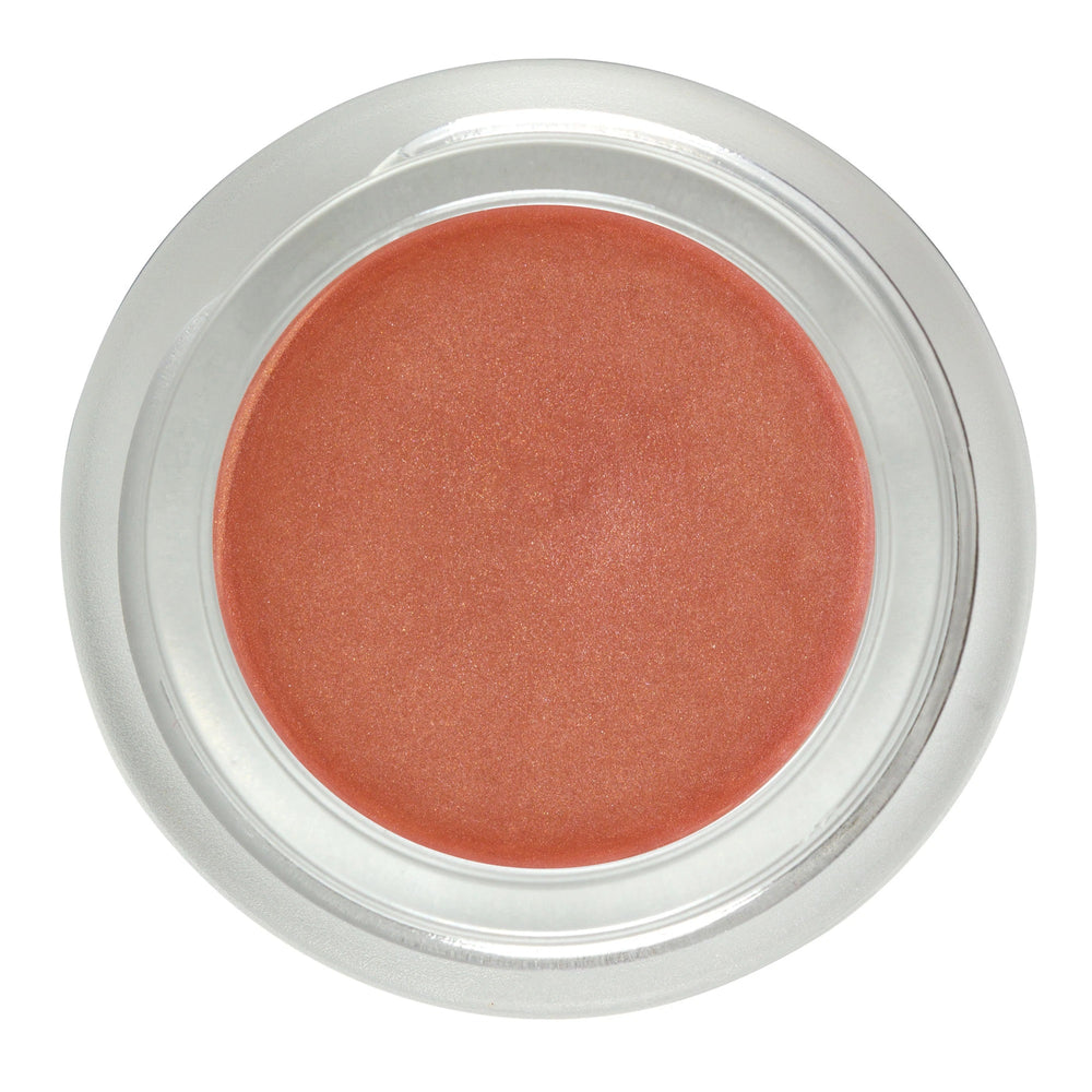 Living Libations Cosmic Apricot Shimmer balm with peachy-gold tint for lips and cheeks
