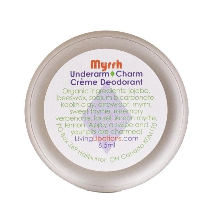 LIVING LIBATIONS Underarm Charm Creme Deodorant Myrrh 6
