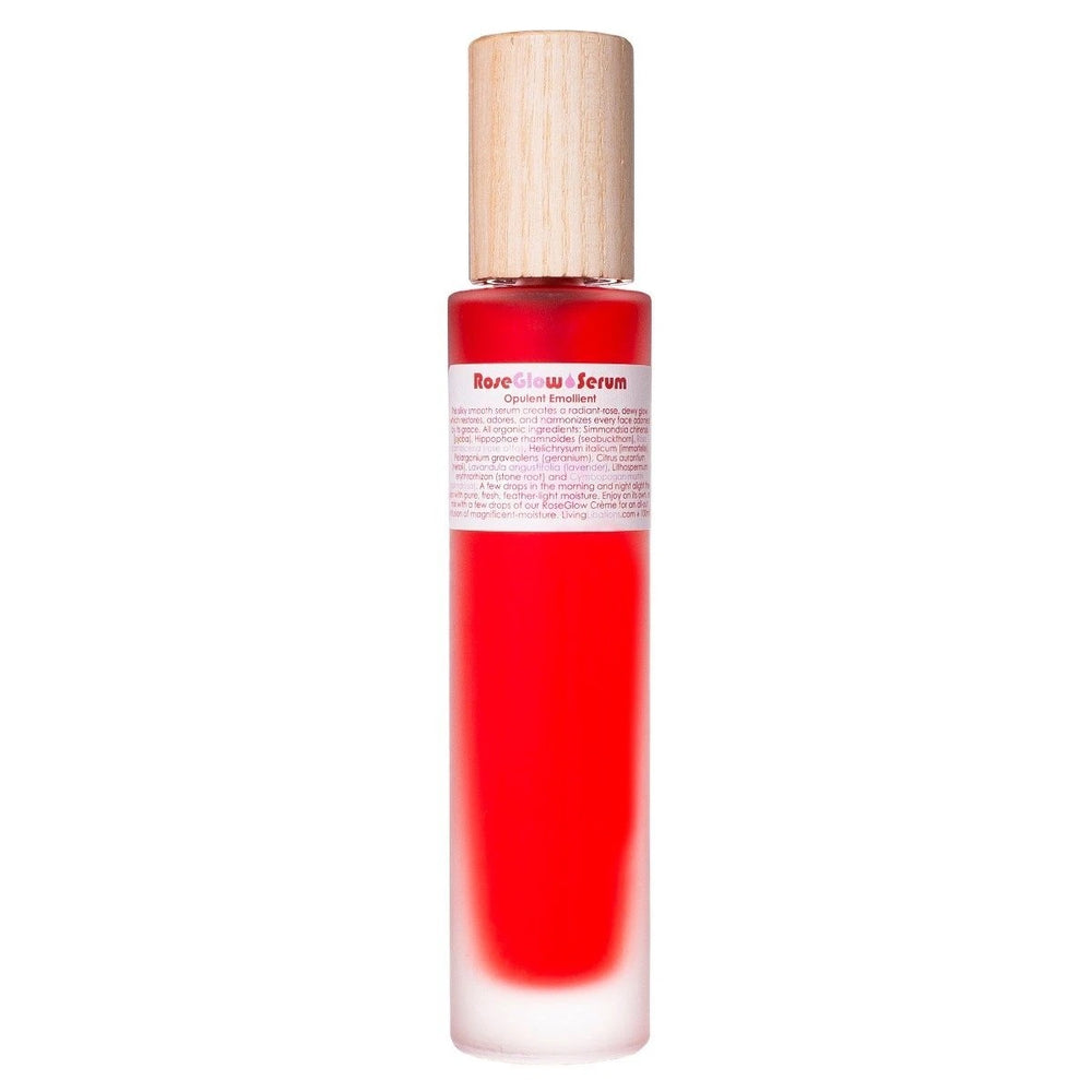 Living Libations Rose Glow Serum with rose otto and botanical oils. 30ml