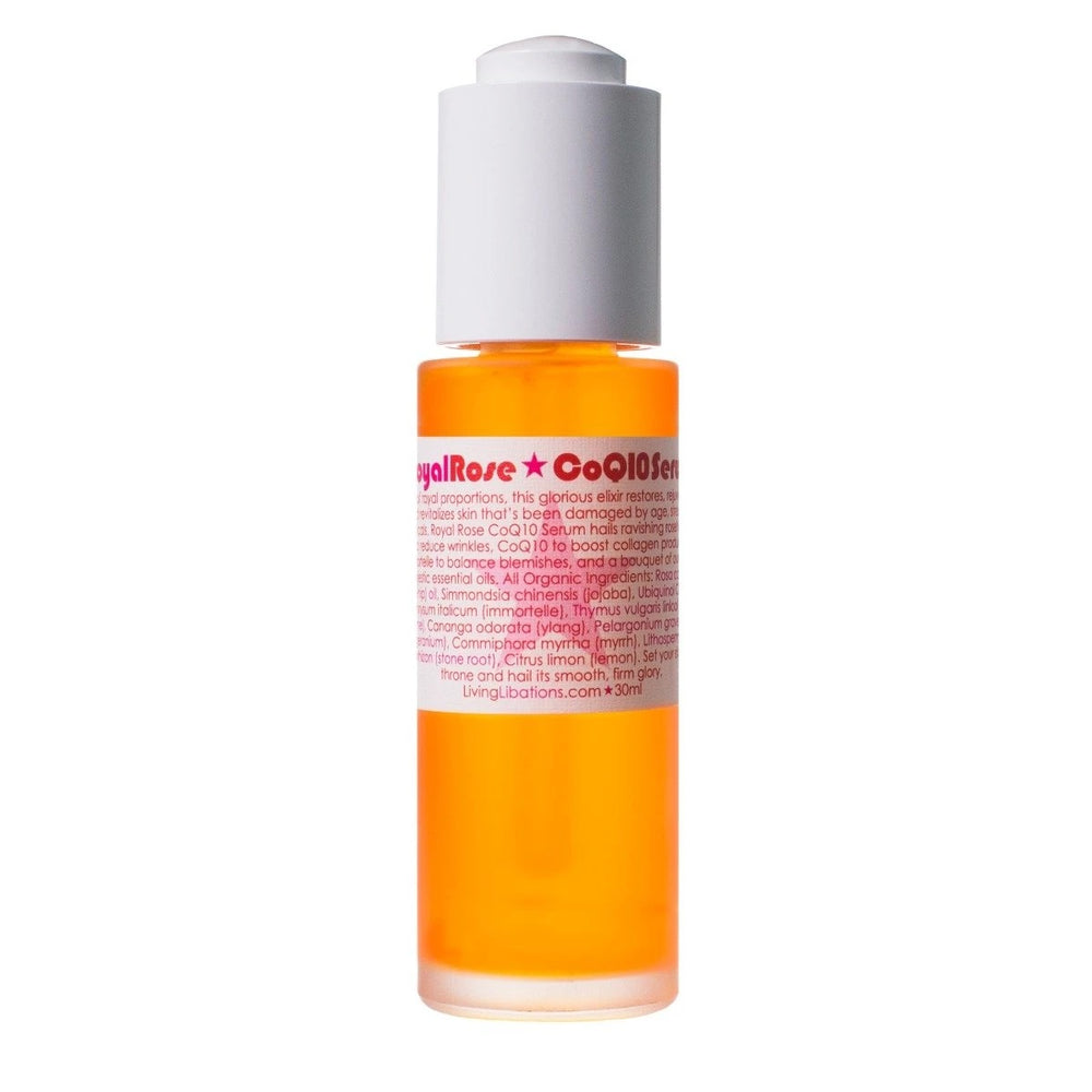 Living Libations Royal Rose CoQ10 Serum with rosehip and CoQ10. 15ml