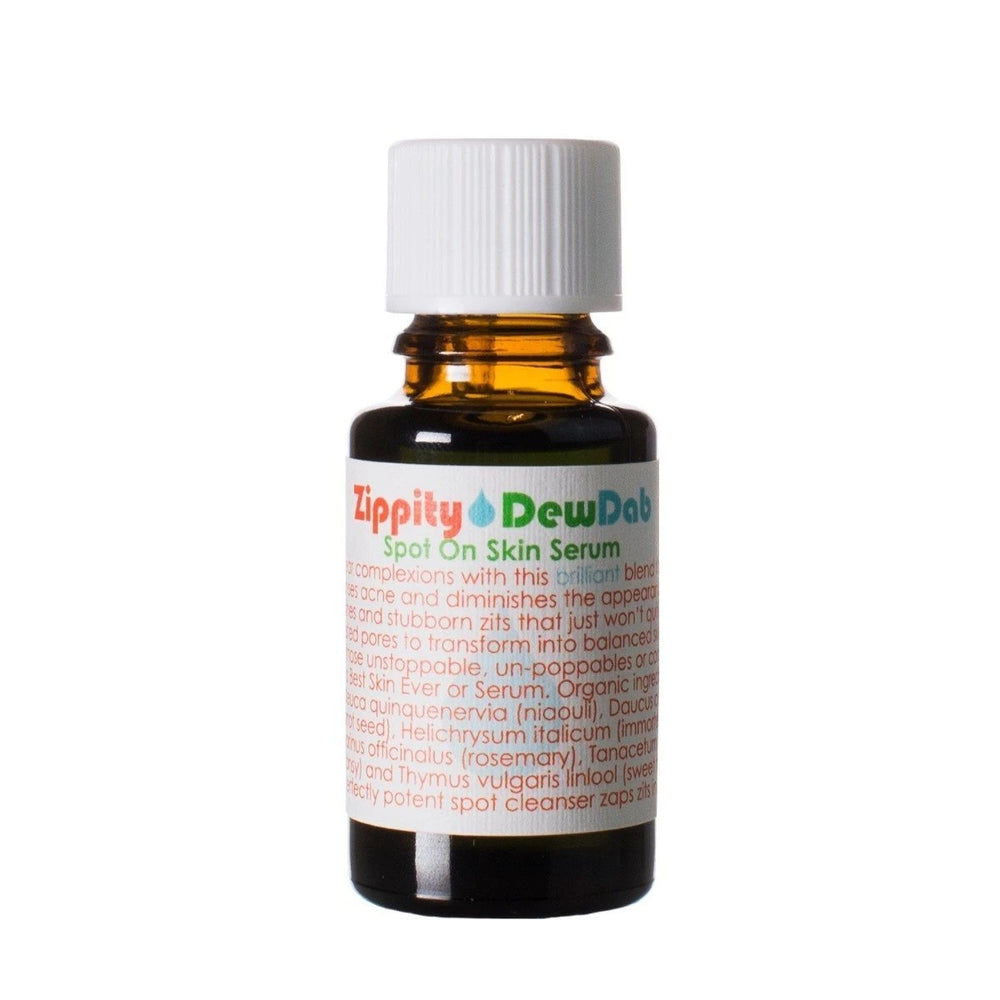 Living Libations Zippity DewDab bottle with refreshing herbal label. 5ml