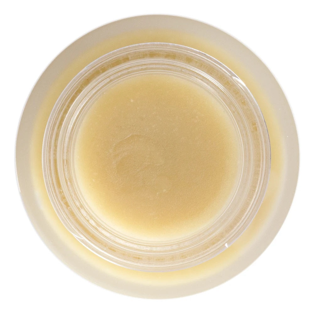 Living Libations Maverick Underarm Charm Crème Deodorant with sandalwood, vetiver, frankincense, kaolin clay, and cacao butter in natural cream form. 30ml