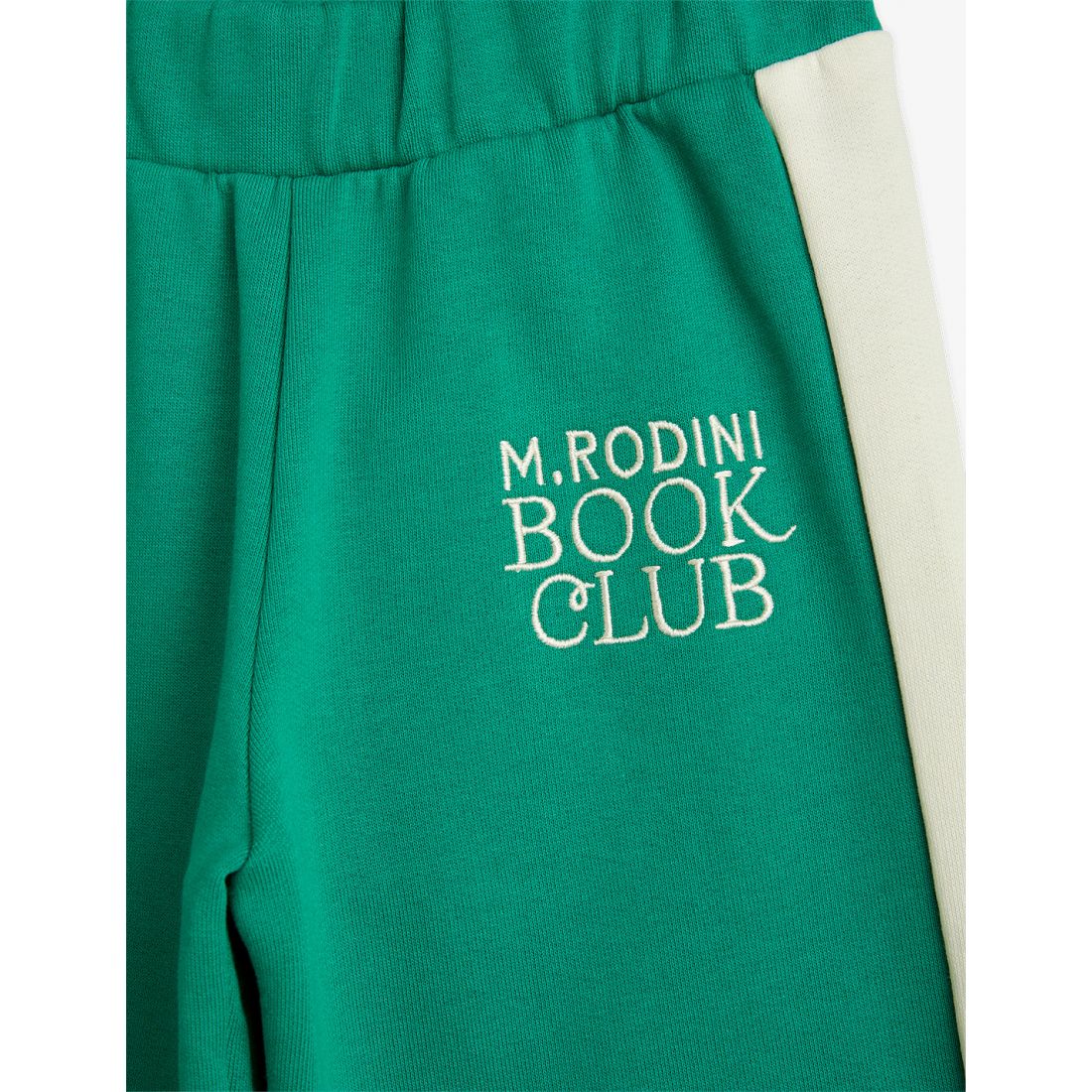 MINI RODINI Book Club Embroidered Sweatpants Green ALWAYS SHOW