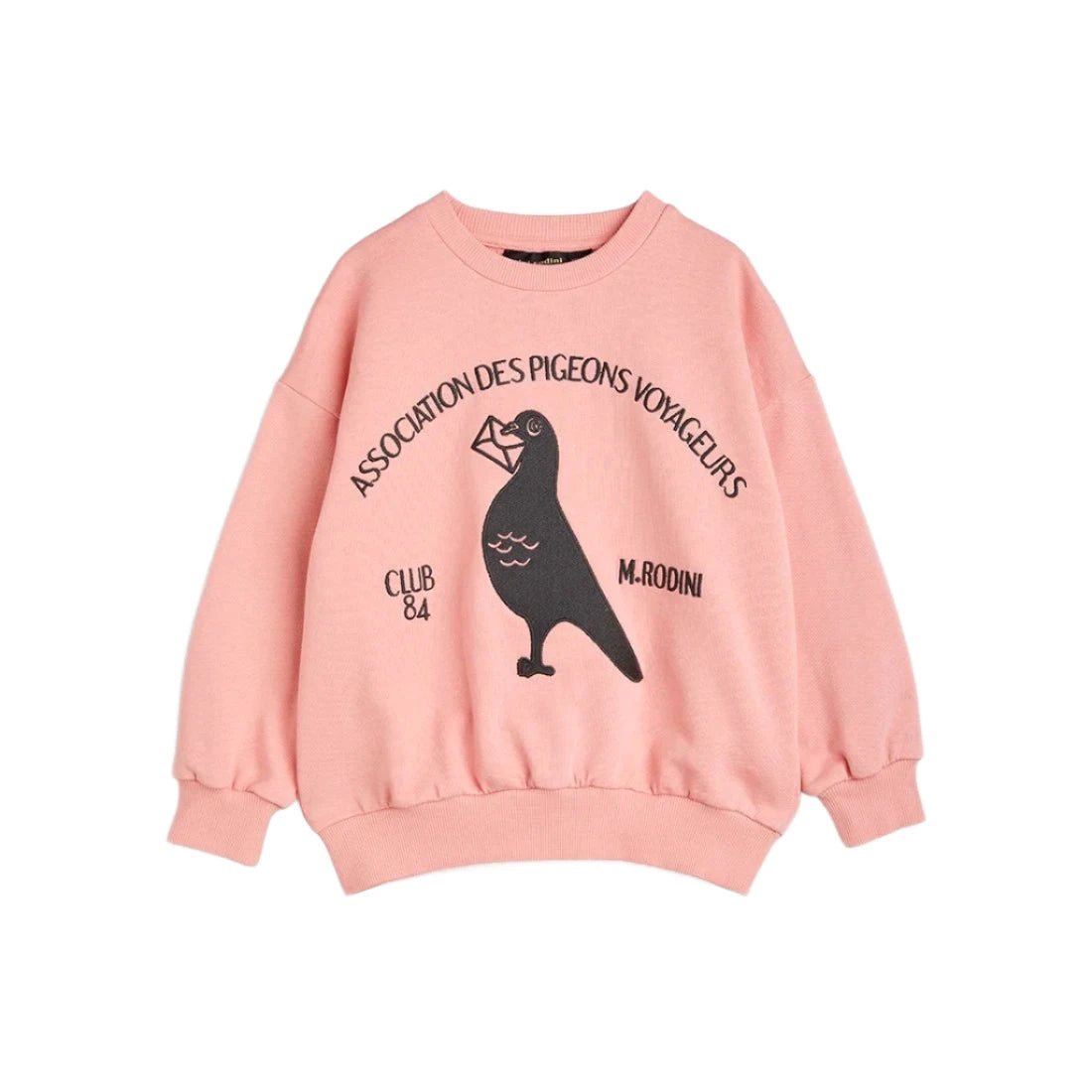 MINI RODINI Pigeon Embroidered Sweatshirt ALWAYS SHOW