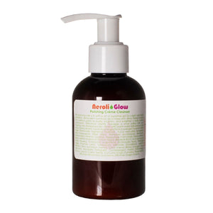 Neroli Glow Polishing Crème Cleanser by Living Libations in 120ml bottle.