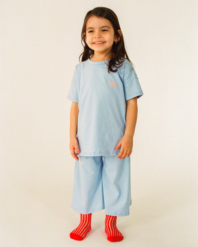 PROMISE ME EVERYTHING Culottes Solid Blue 4Y 