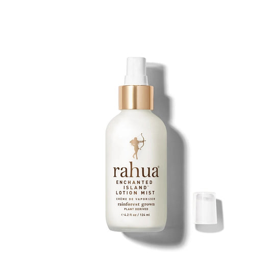 RAHUA Enchanted Island™ Lotion Mist - quick-absorbing sprayable lotion for sensitive skin. Acts as a botanical shield to protect and hydrate with nature’s best botanicals. Ideal for on-the-go use or as a soothing hydration spray after a shower. full size