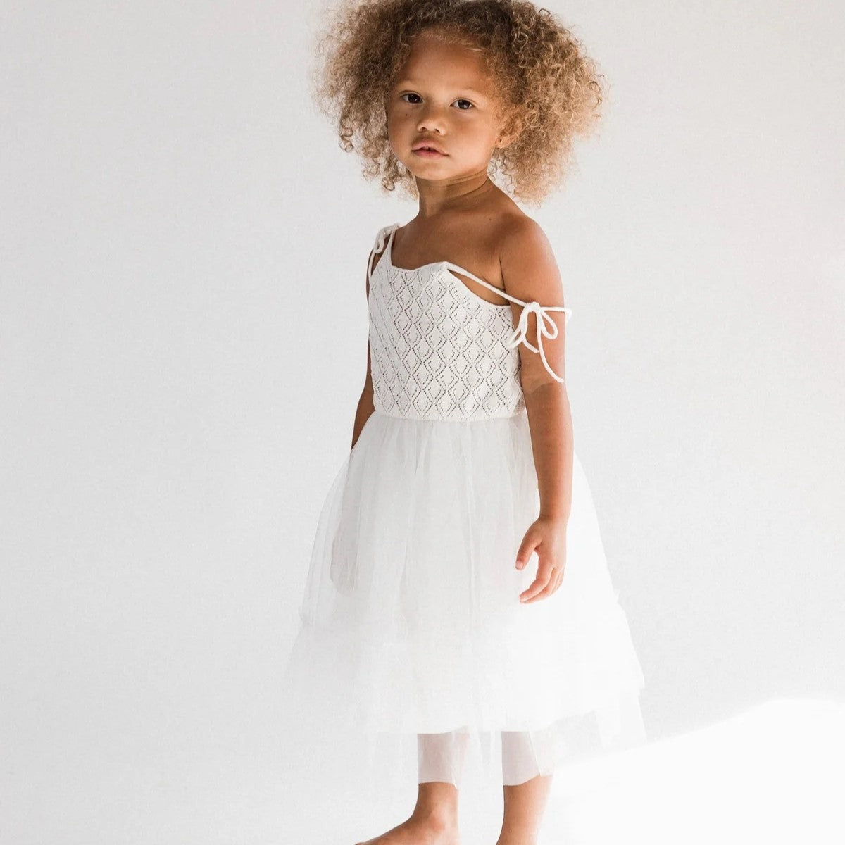 RAISED BY WATER Elle Dress White ALWAYS SHOW