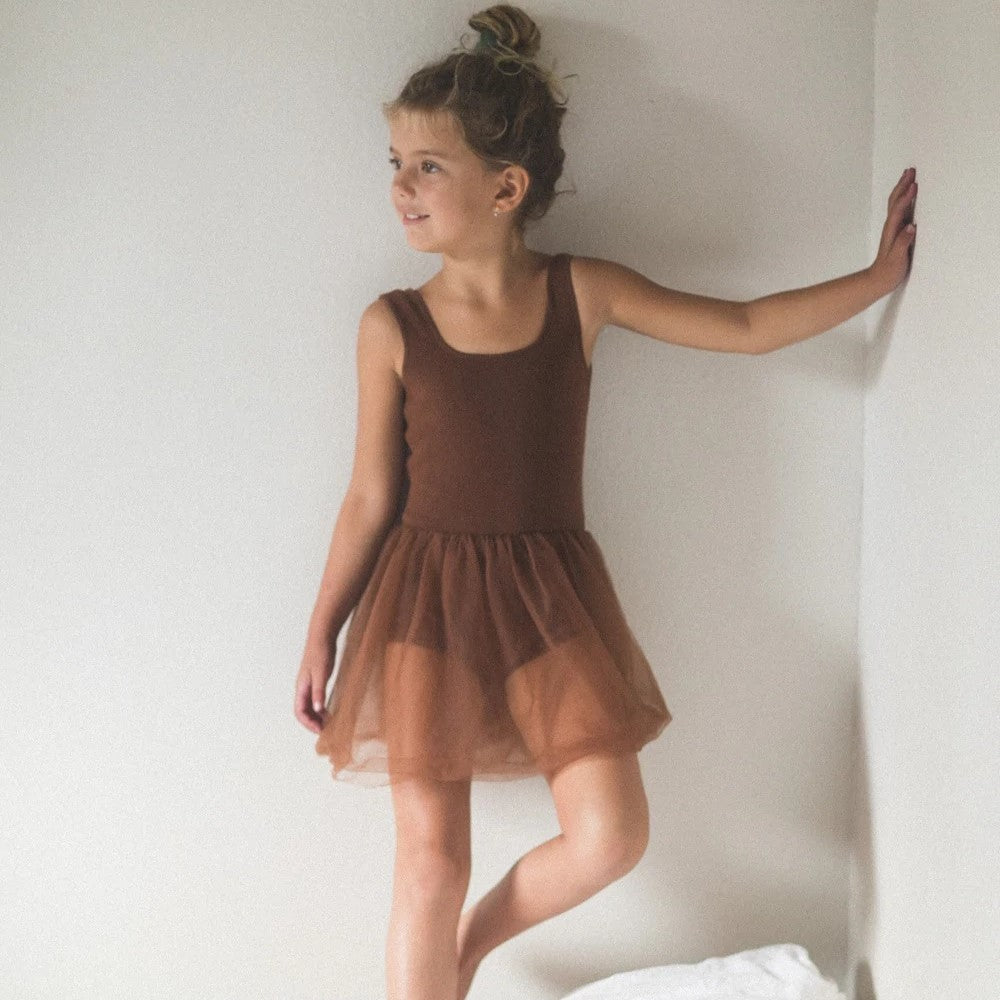 RAISED BY WATER Knit Ballet Tutu Chocolate ALWAYS SHOW