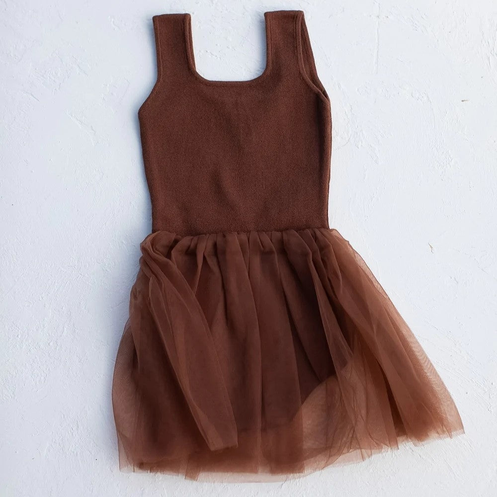 RAISED BY WATER Knit Ballet Tutu Chocolate ALWAYS SHOW