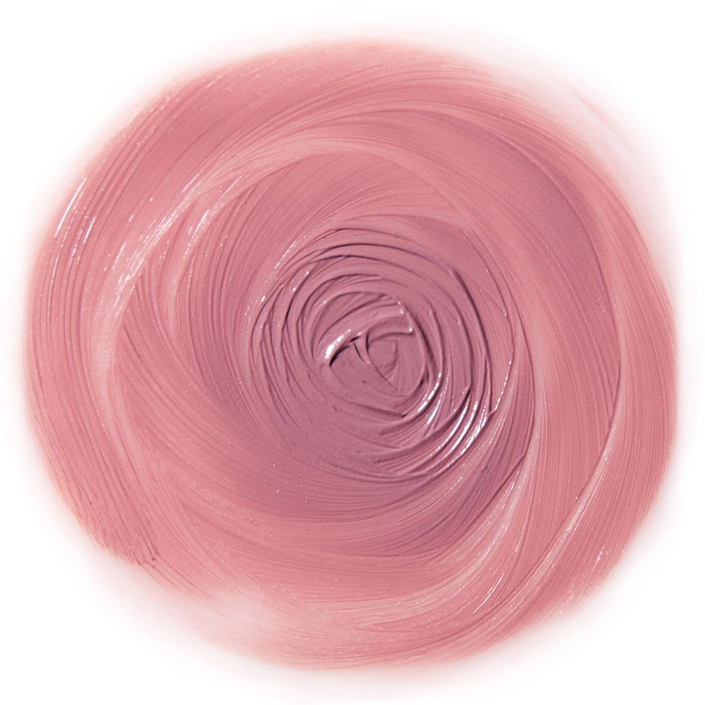 Rituel de Fille Inner Glow Crème Pigment in Desire, distinctive mauve shade in compact.