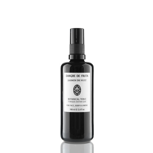 Sangre de Fruta Botanical Tonic – Jasmin De Nuit, a fine mist with jasmine and sandalwood for a sensual, aromatic experience.