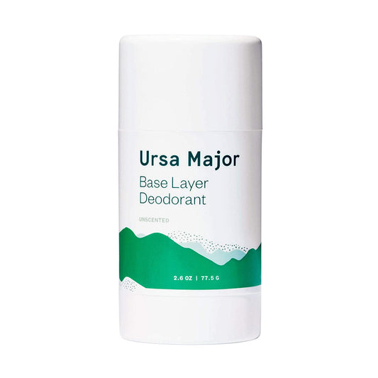 URSA MAJOR Base Layer Deodorant - unscented, aluminum and baking soda-free stick deodorant.